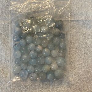 Aquamarine natural Blue Bead Collection